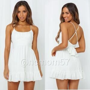 NWT Hello Molly White Sipping Mezcal Mini Dress